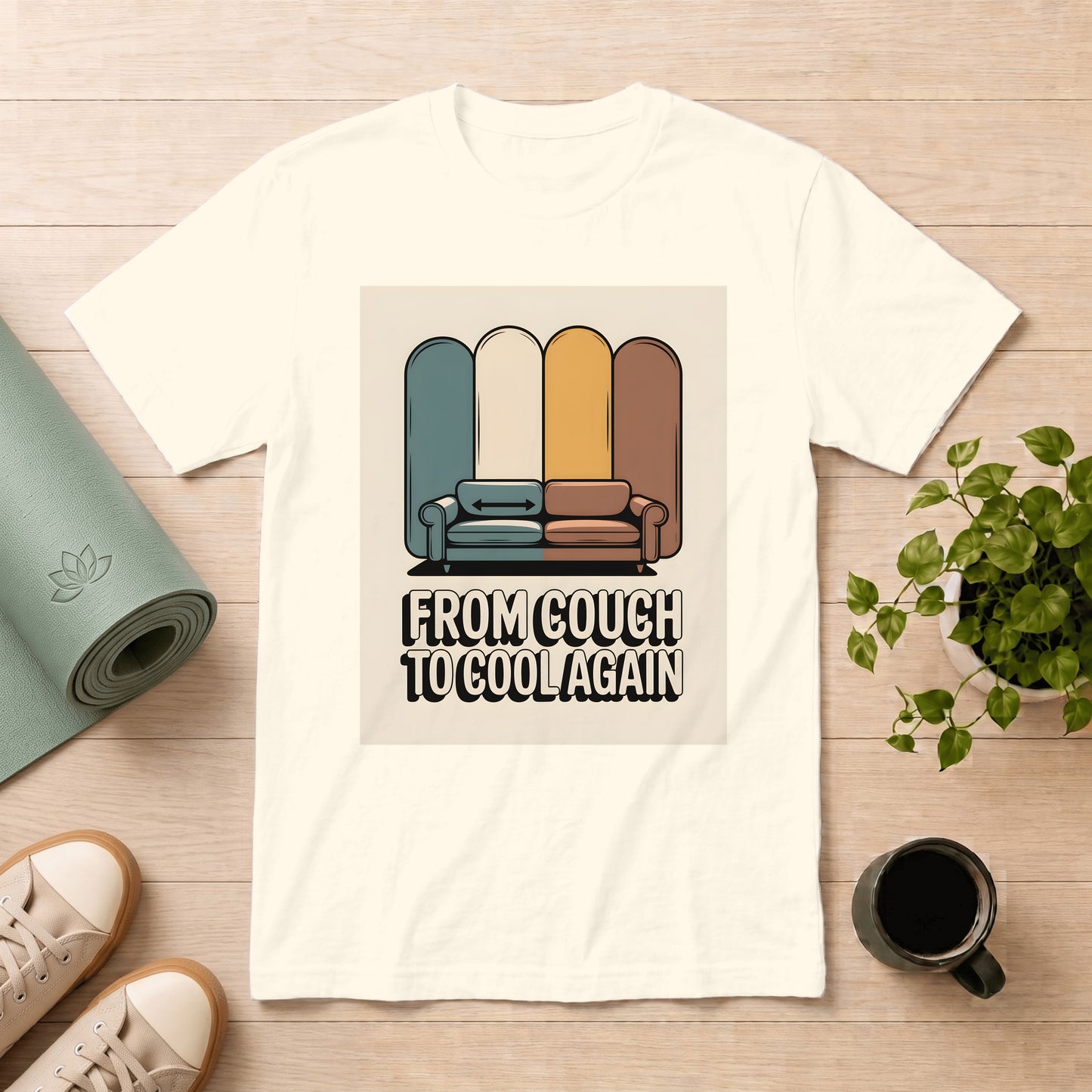 Retro "From Couch to Cool Again" T-Shirt