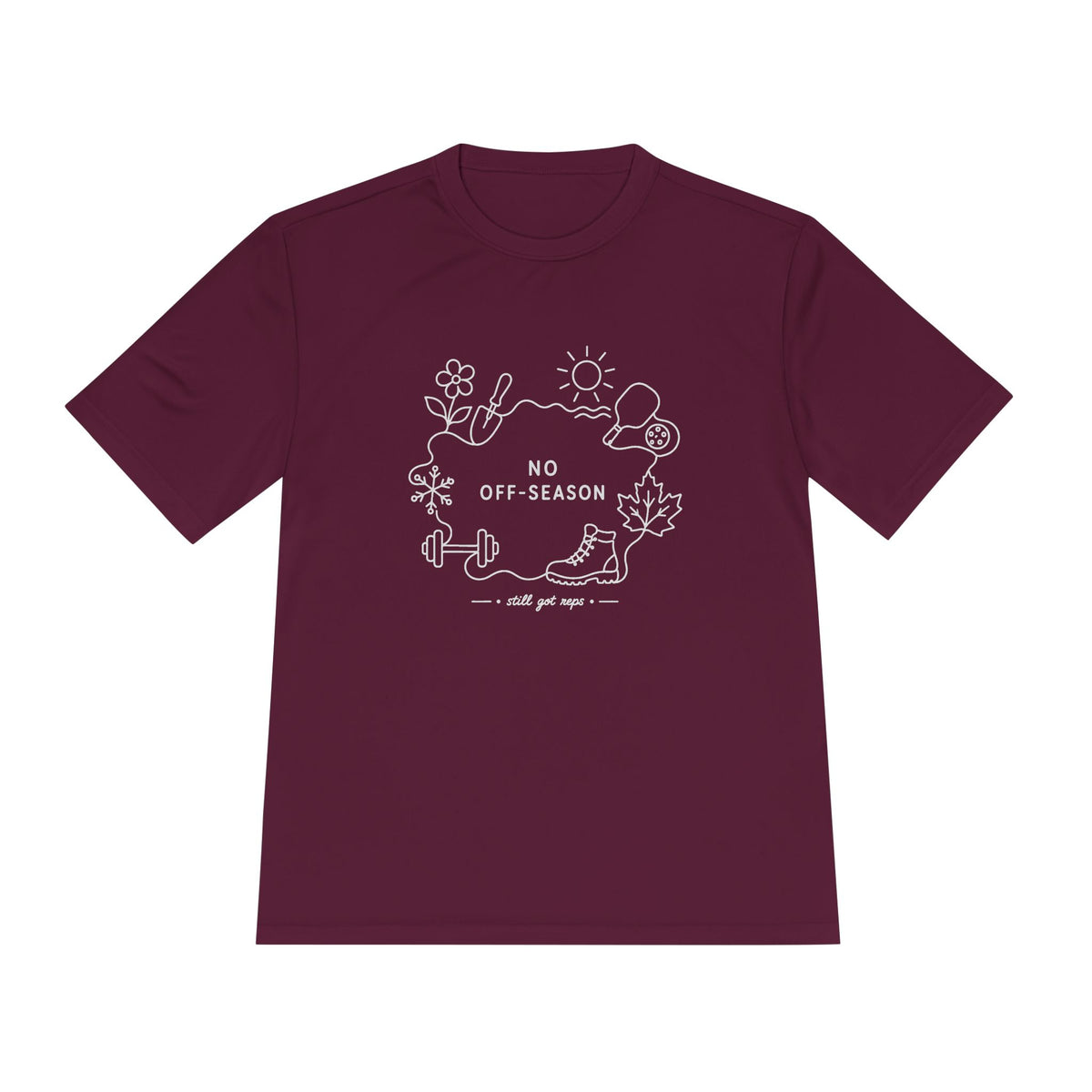 No Off Days Line Art Dry Fit T-Shirt