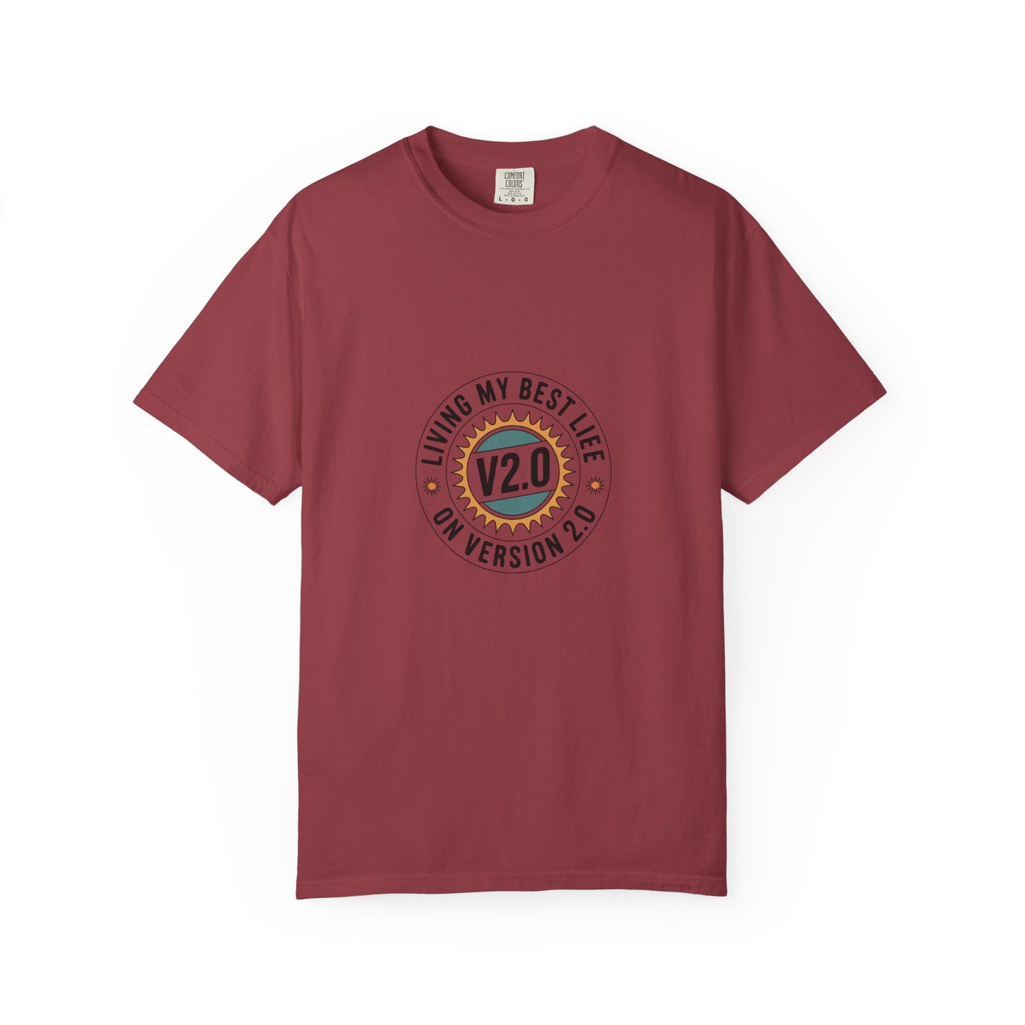 Living My Best Life V2.0 T-Shirt — Retro Badge Graphic Tee