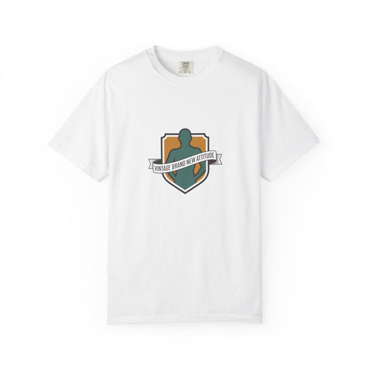Vintage Guardian Crest T-Shirt — "Vintage Brand New Attitude" Graphic Tee