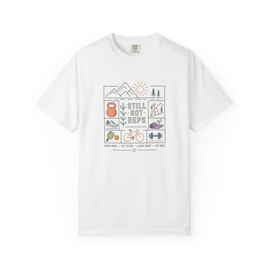 Fitness Icons T-Shirt — "Still Got Reps" Active Lifestyle Tee