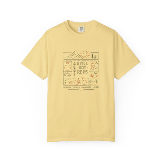 Still Got Reps T-Shirt — Minimal Outdoor Fitness Graphic Tee