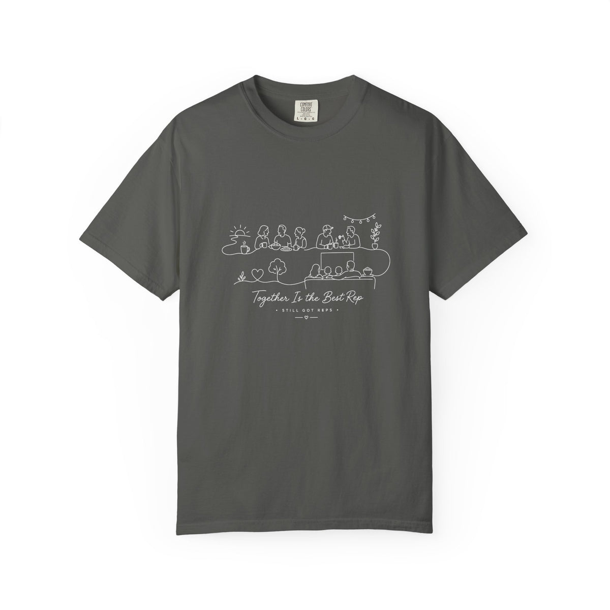 Being Social Counts As A Rep Line Art T-Shirt