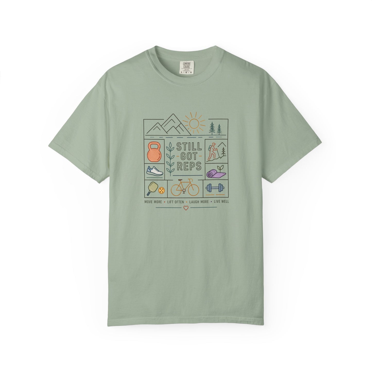 Fitness Icons T-Shirt — "Still Got Reps" Active Lifestyle Tee