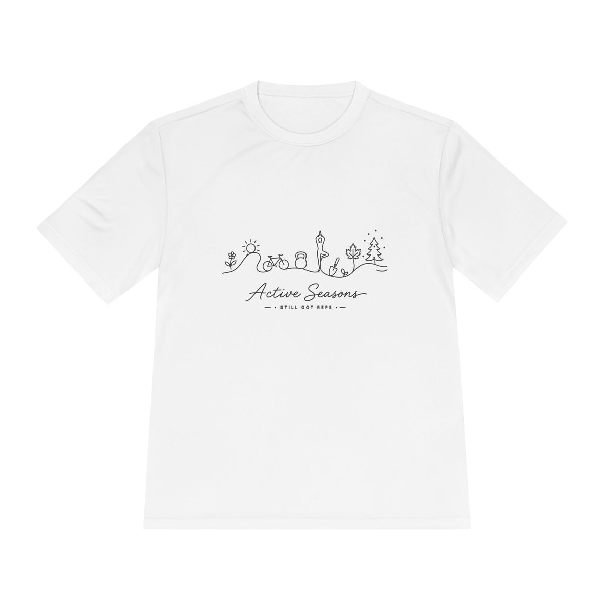 Active Seasons Line Art Dry Fit T-Shirt