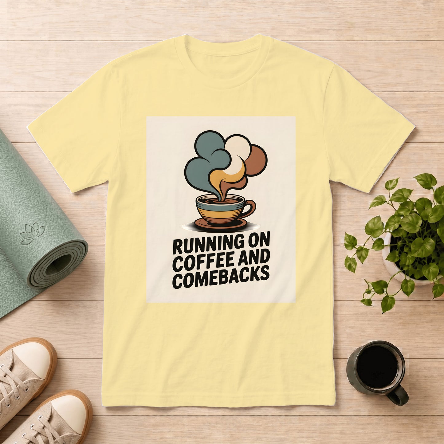 Running on Coffee and Comebacks T-Shirt