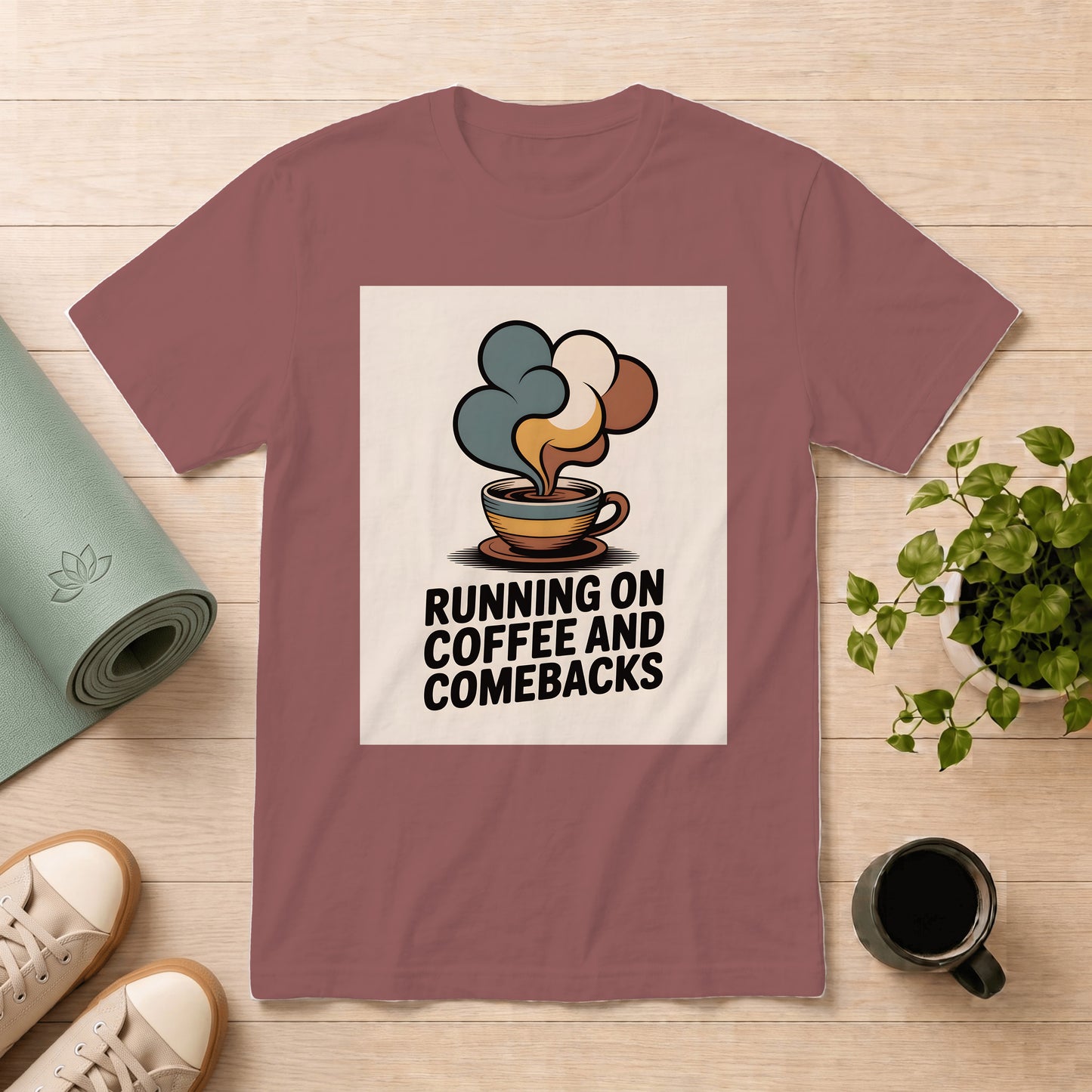 Running on Coffee and Comebacks T-Shirt