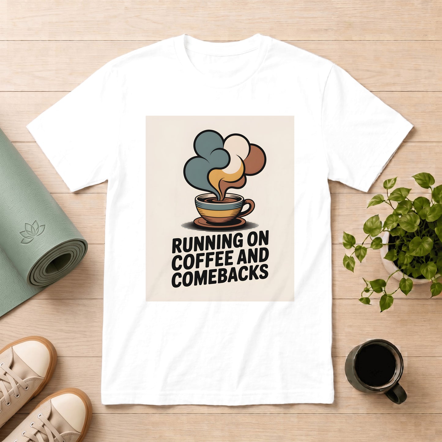 Running on Coffee and Comebacks T-Shirt
