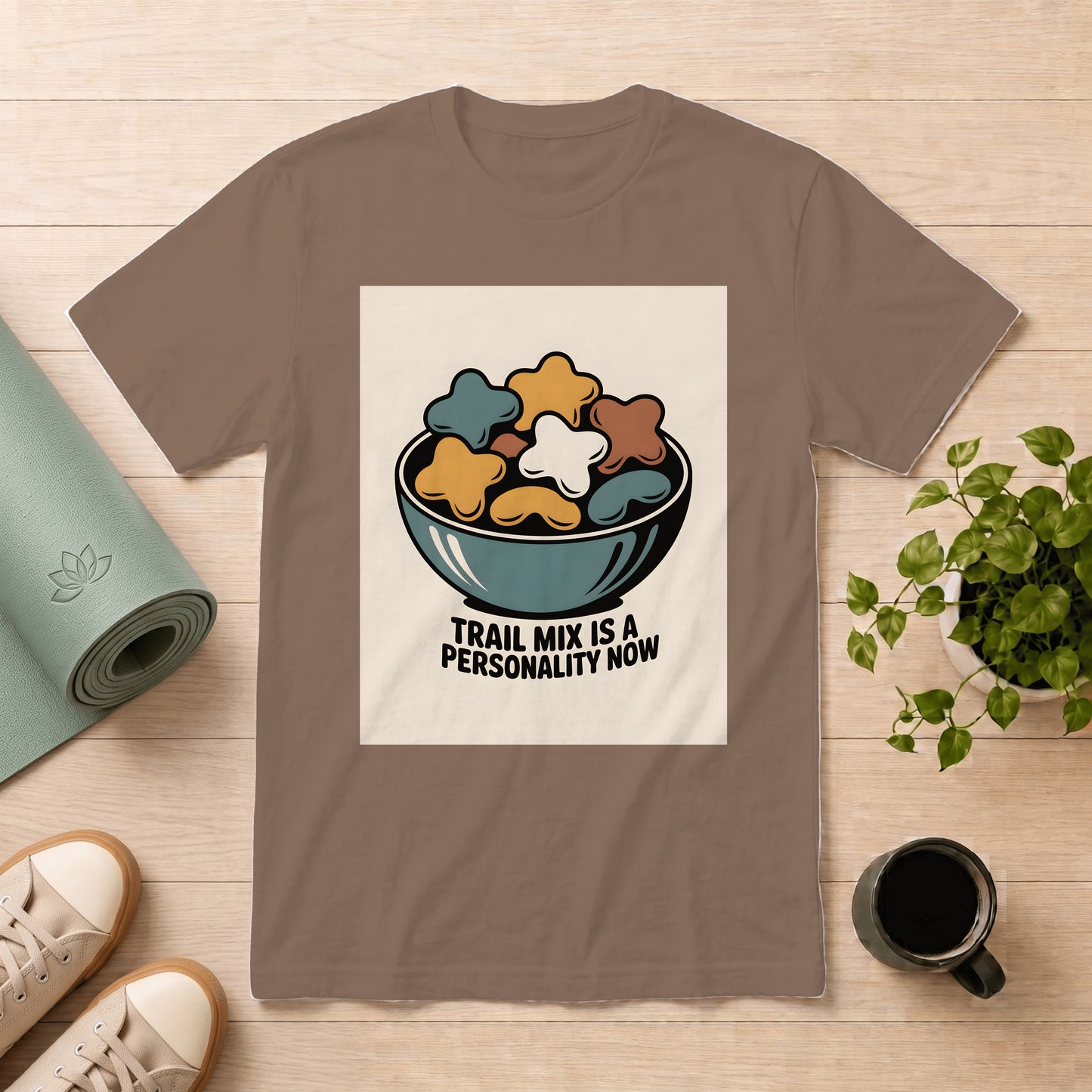 Trail Mix Graphic T-Shirt — “Trail Mix Is A Personality Now” Retro Snack Tee