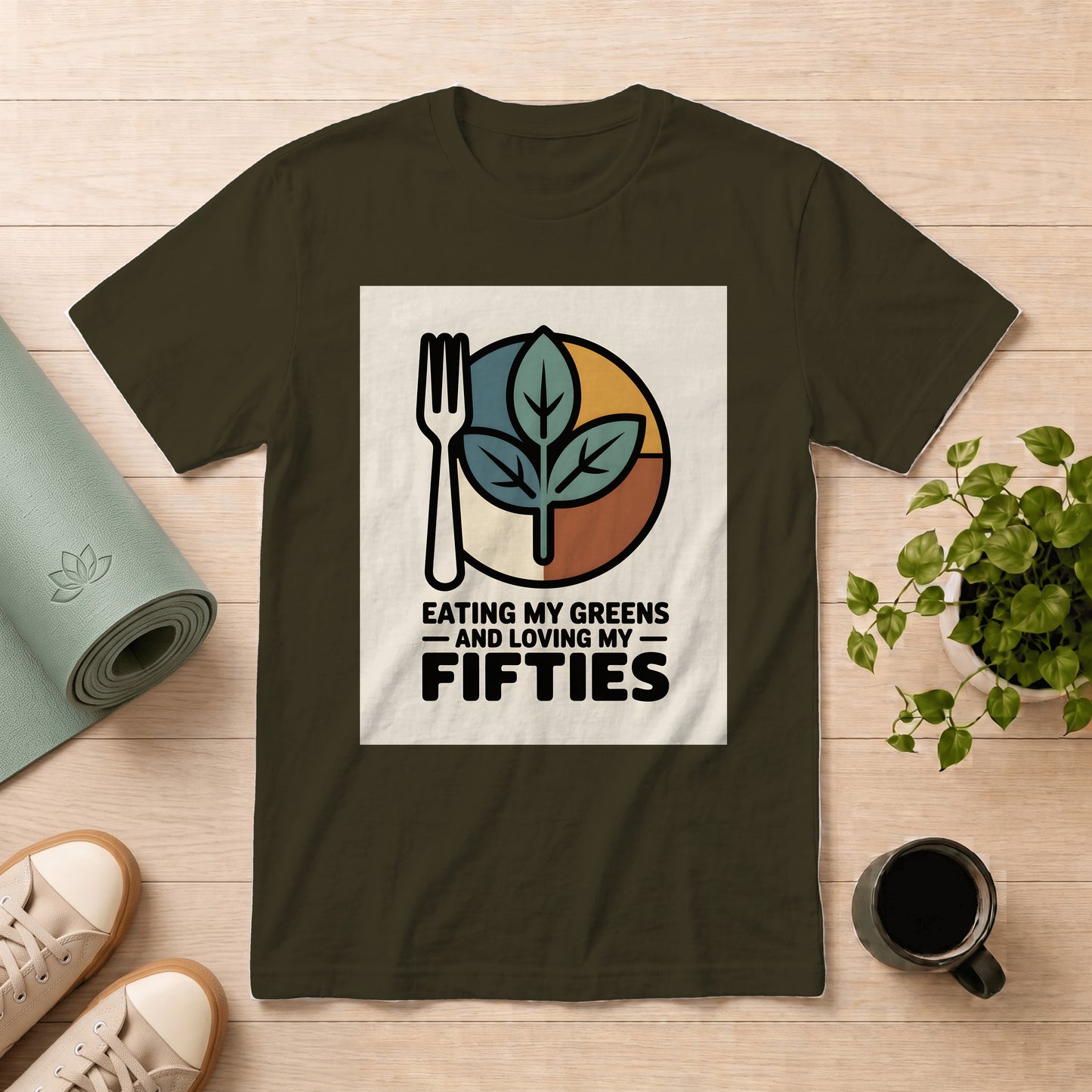 Eating My Greens and Loving My Fifties T-Shirt
