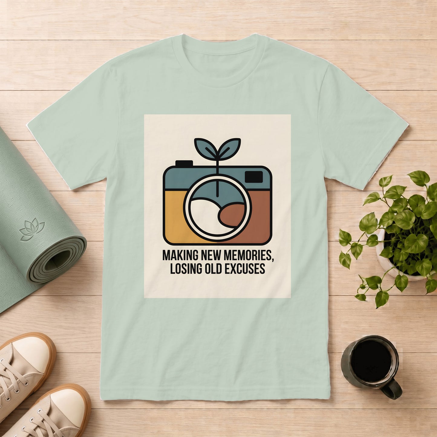 T‑Shirt — "Making New Memories, Losing Old Excuses" Vintage Camera Travel Tee