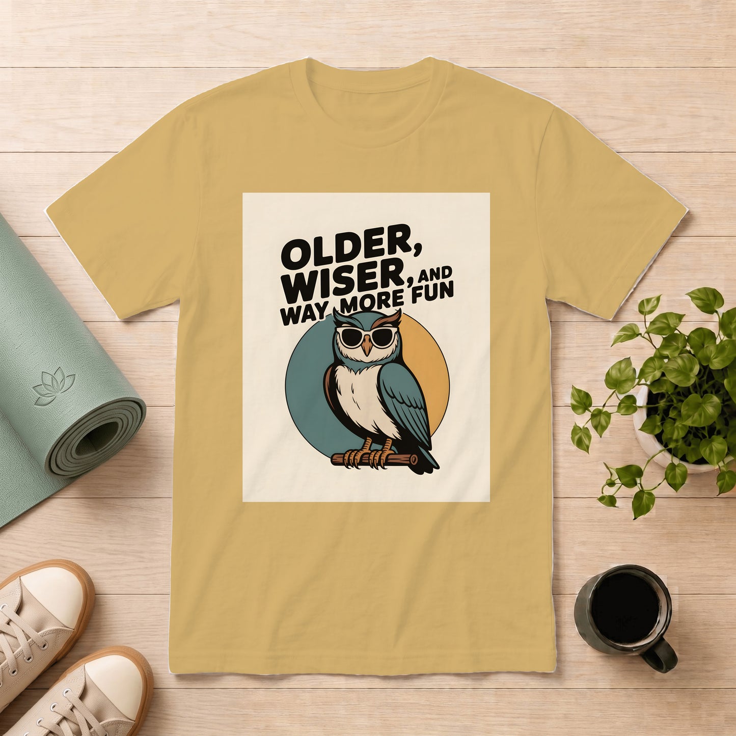 Older, Wiser and Way More Fun Owl T-Shirt