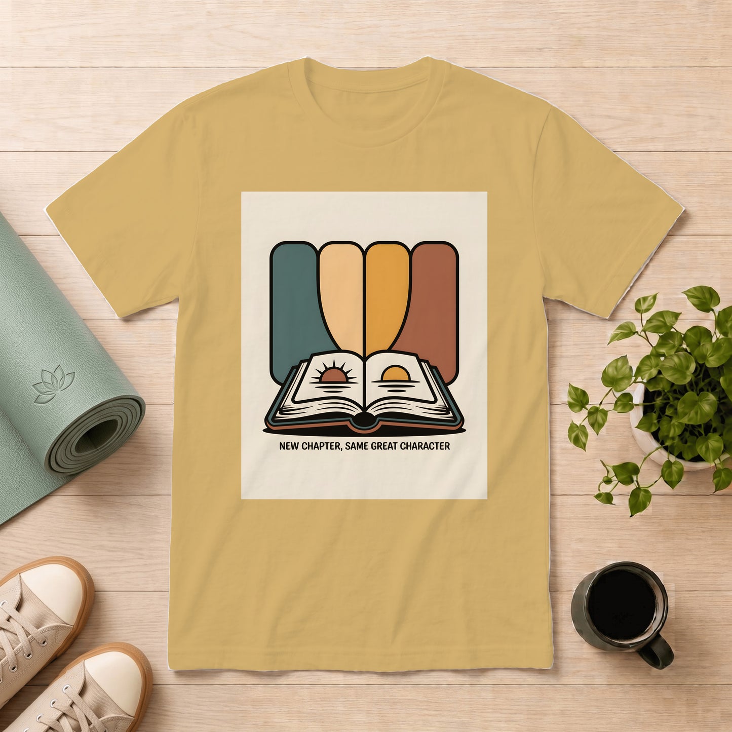 New Chapter Graphic T-Shirt — "New Chapter, Same Great Character"