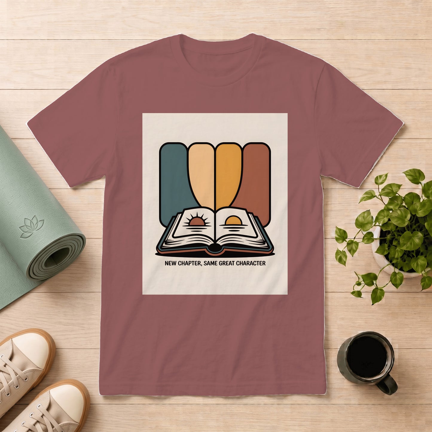 New Chapter Graphic T-Shirt — "New Chapter, Same Great Character"