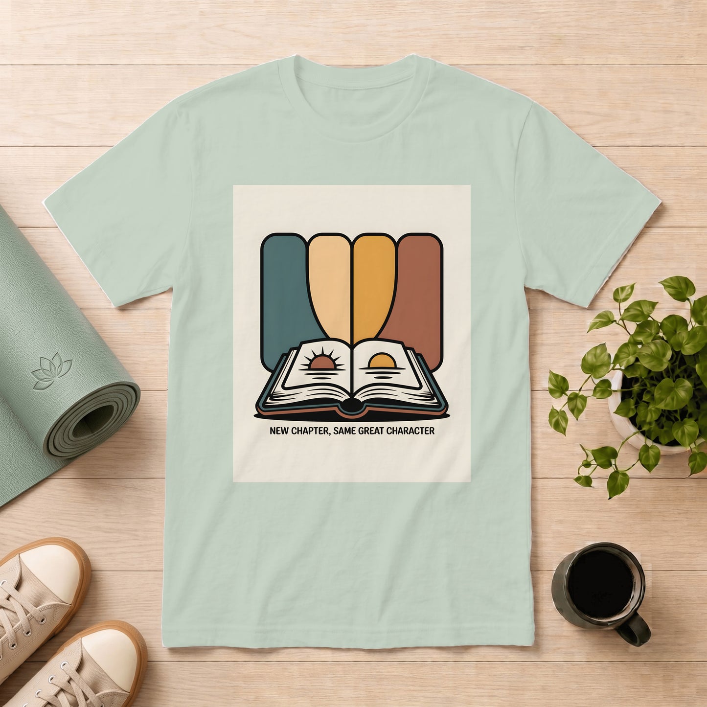 New Chapter Graphic T-Shirt — "New Chapter, Same Great Character"