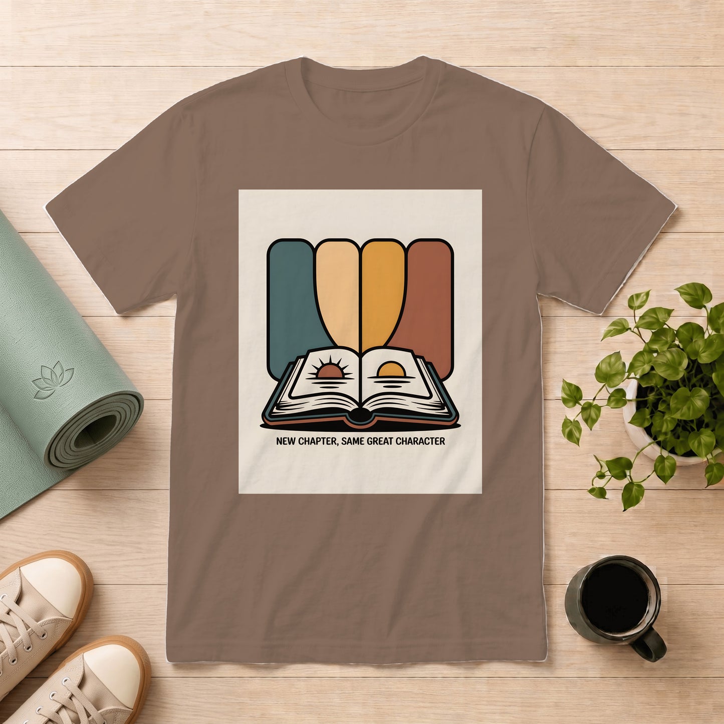New Chapter Graphic T-Shirt — "New Chapter, Same Great Character"