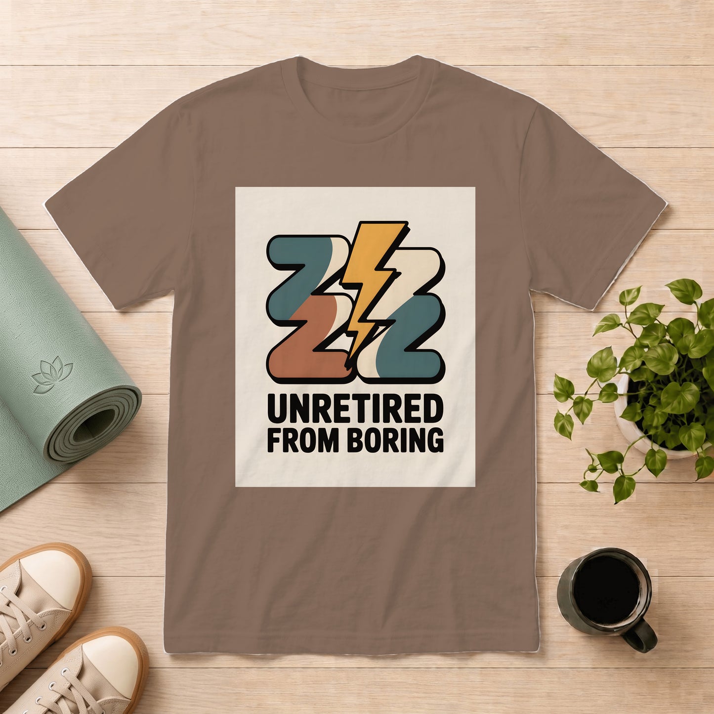 Unretired From Boring Retro Graphic T-Shirt