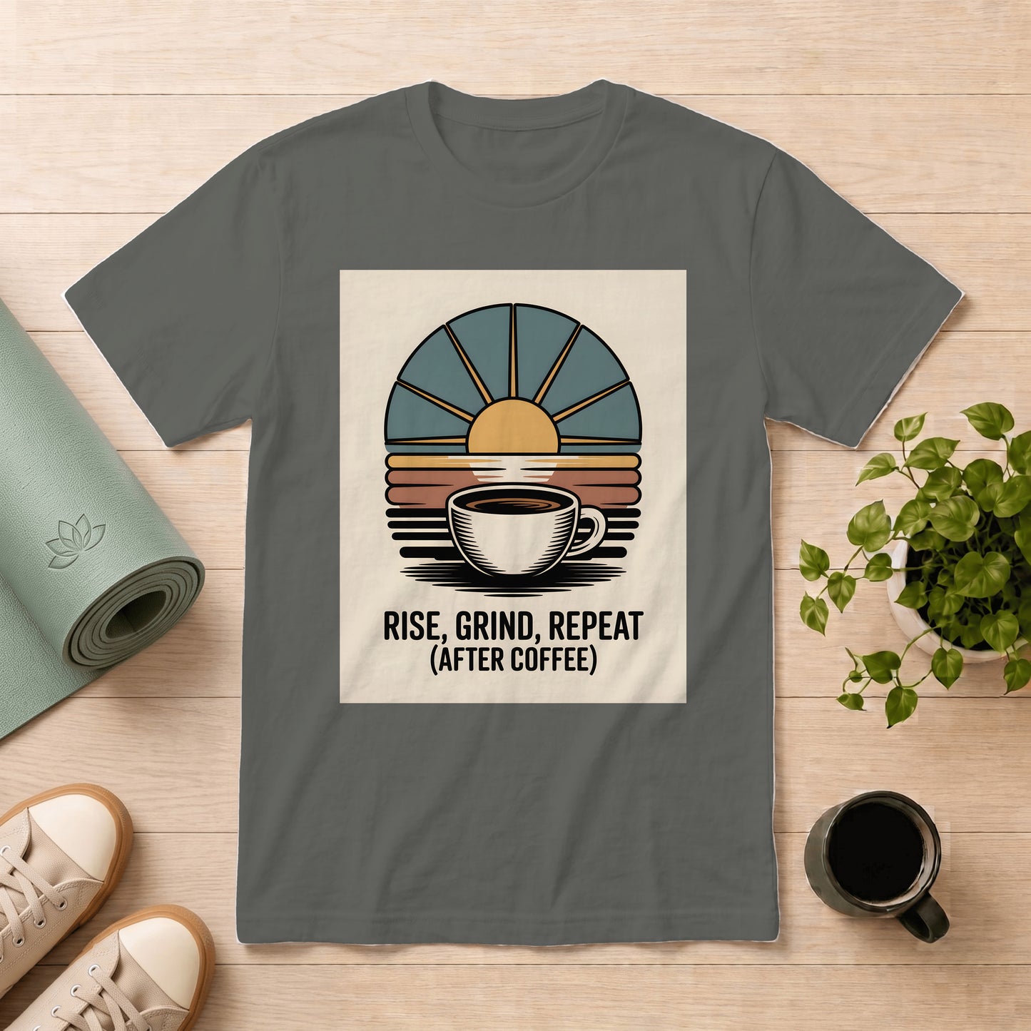 Rise, Grind, Repeat (After Coffee) T-Shirt