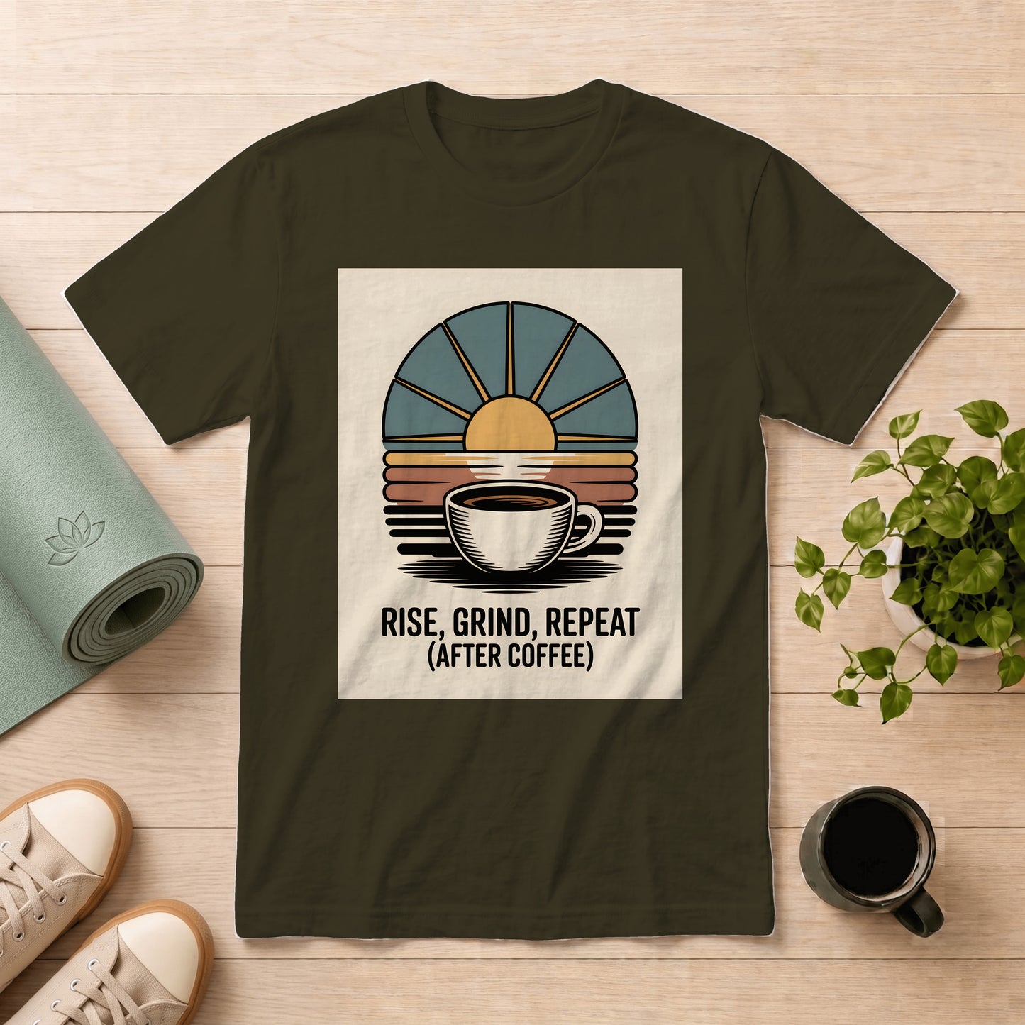 Rise, Grind, Repeat (After Coffee) T-Shirt
