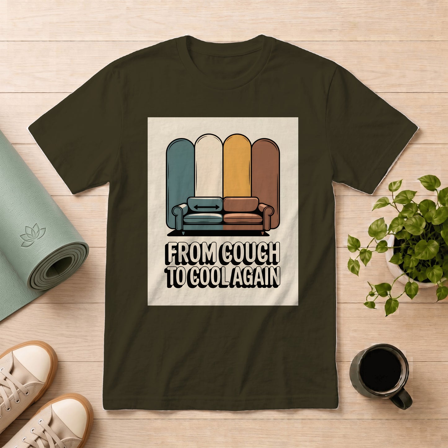 Retro "From Couch to Cool Again" T-Shirt
