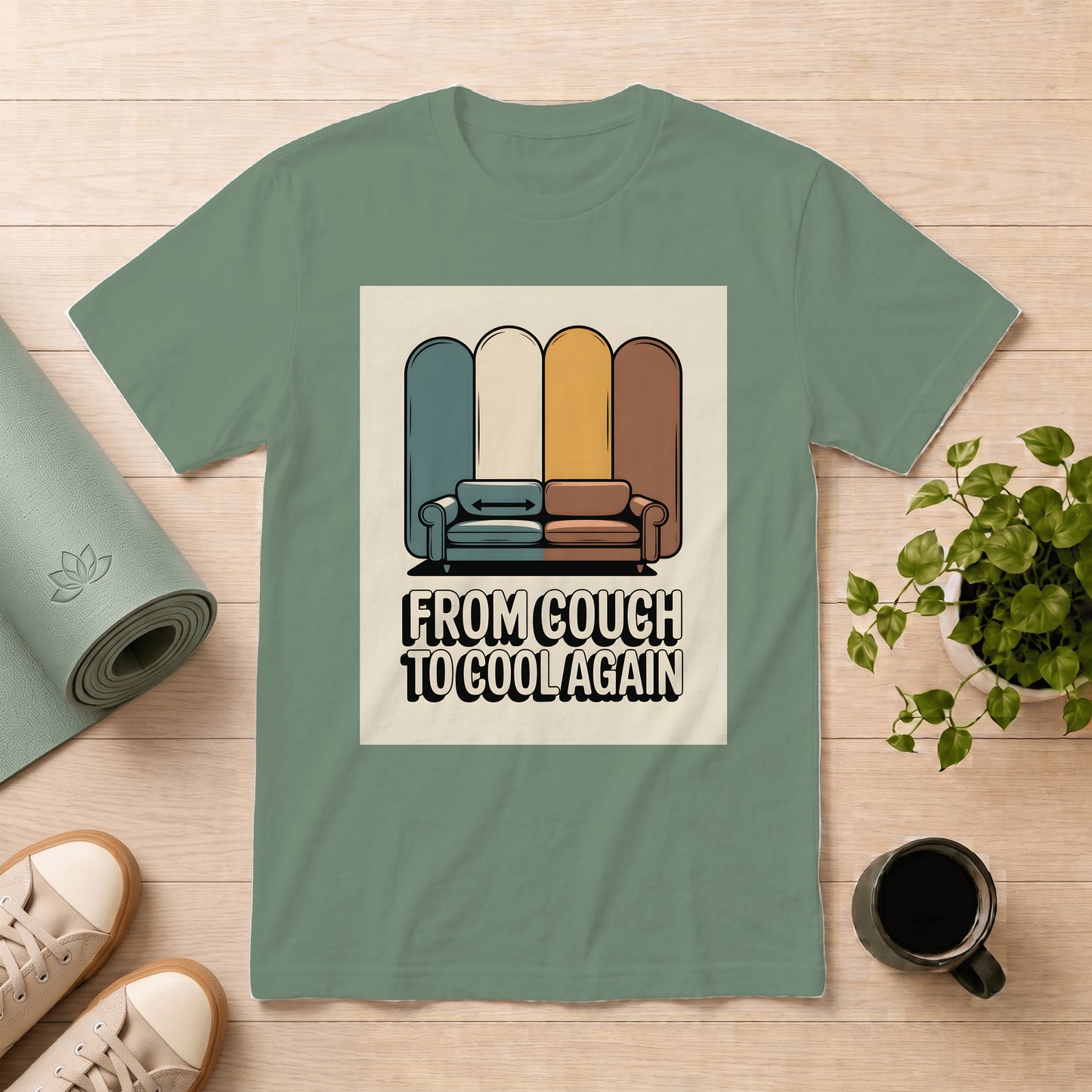 Retro "From Couch to Cool Again" T-Shirt