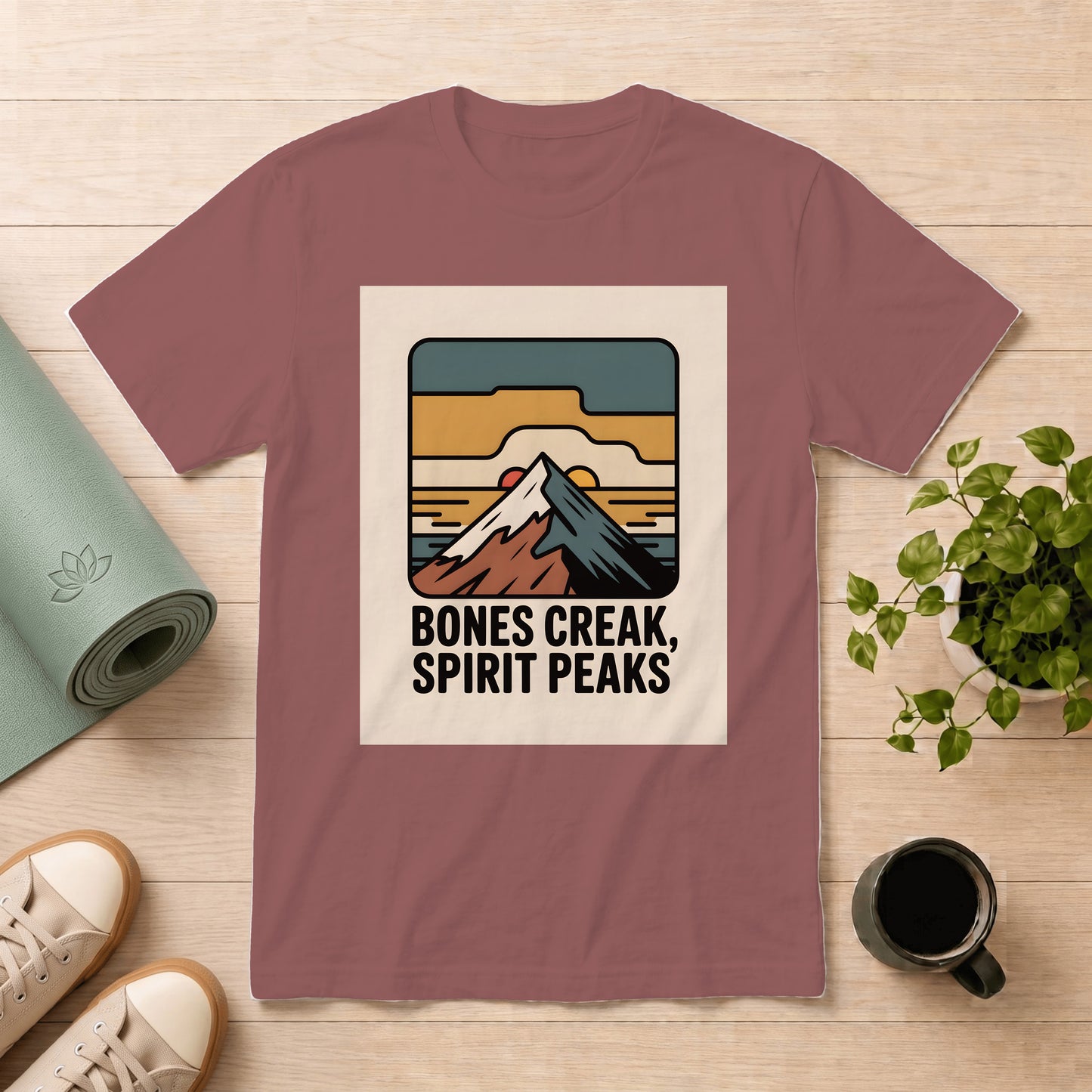 Bones Creak, Spirit Peaks Mountain T-Shirt