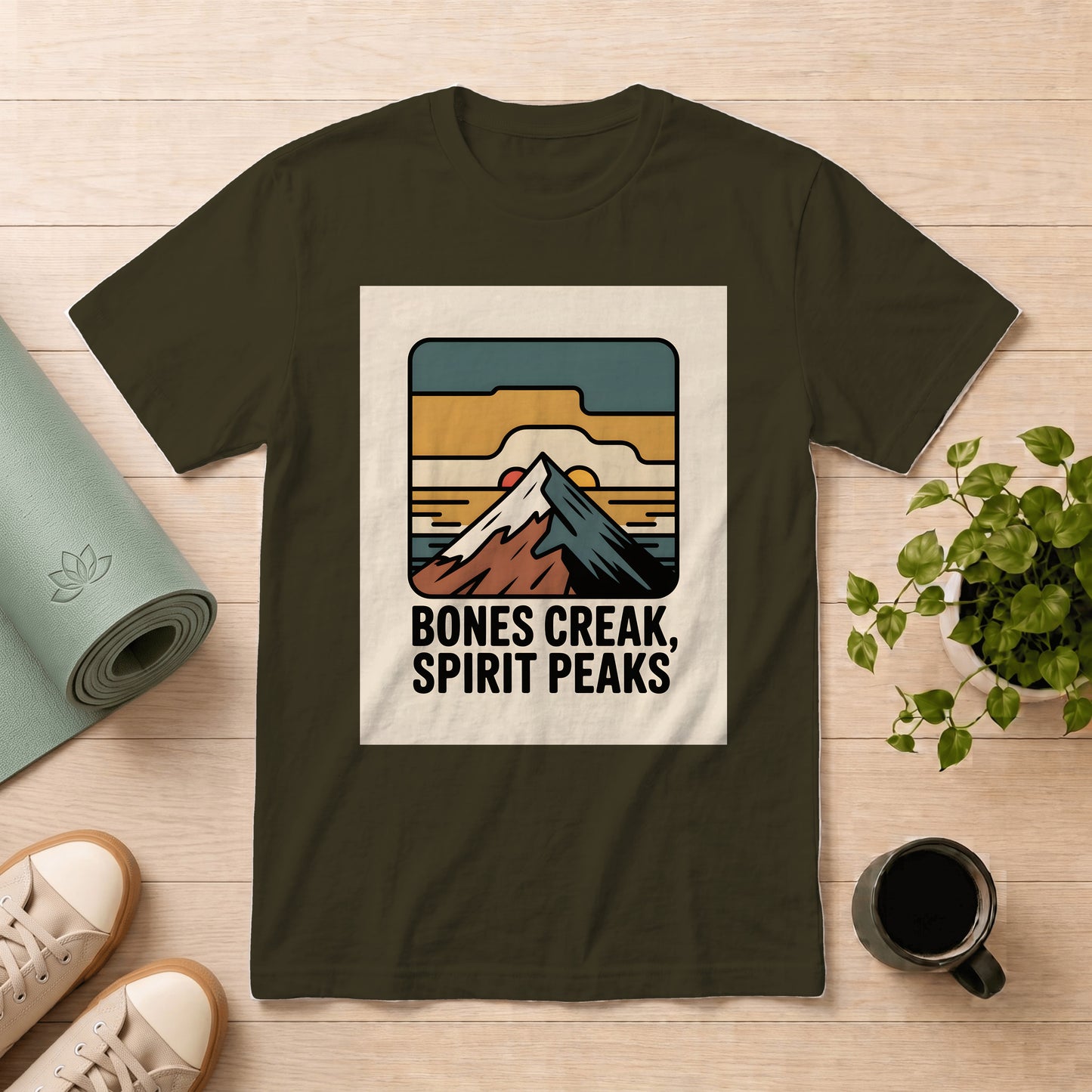 Bones Creak, Spirit Peaks Mountain T-Shirt