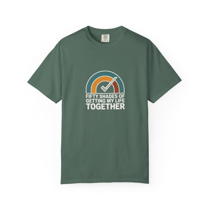 Getting My Life Together T-Shirt — 'Fifty Shades of Getting My Life Together' Retro Checklist Tee