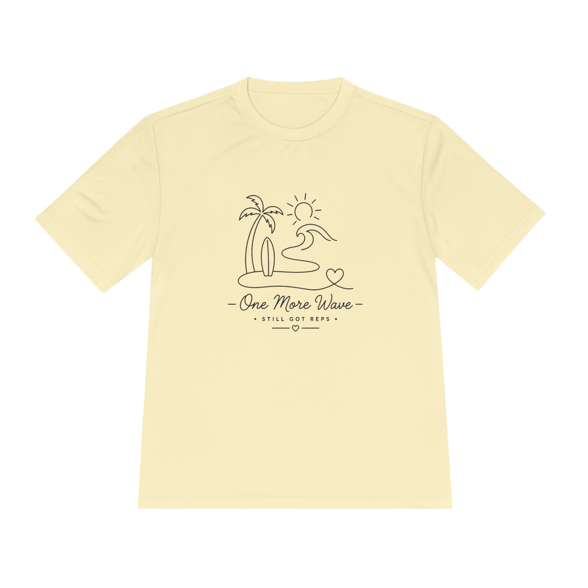 Beach Vibes Line Art Dry Fit T-Shirt