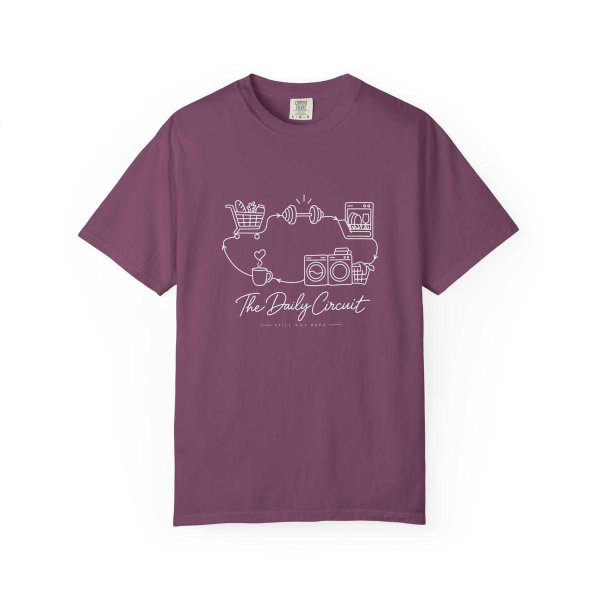 Daily Circuit Household Routine Line Art T-Shirt
