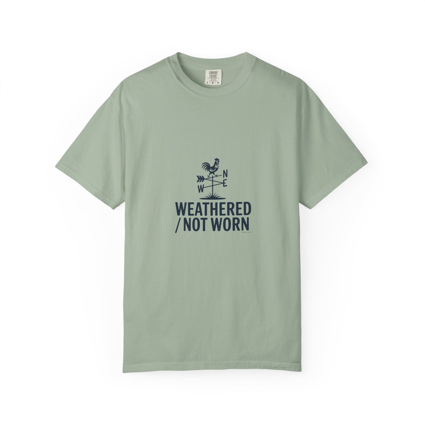 Weathered Not Worn T-Shirt — Nautical Weathervane Graphic