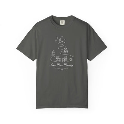 Adventure Series: One More Memory T-Shirt — Minimal Camping Night Illustration