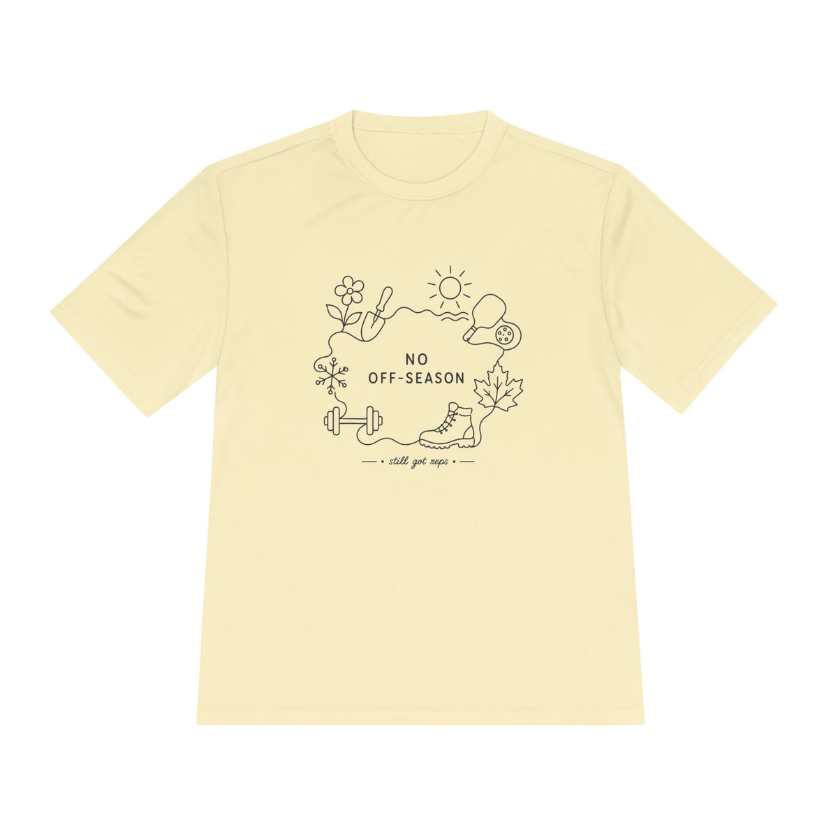 No Off Days Line Art Dry Fit T-Shirt
