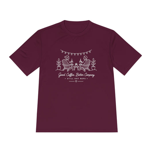Good Coffee Great Company Line Art Dry Fit T-Shirt