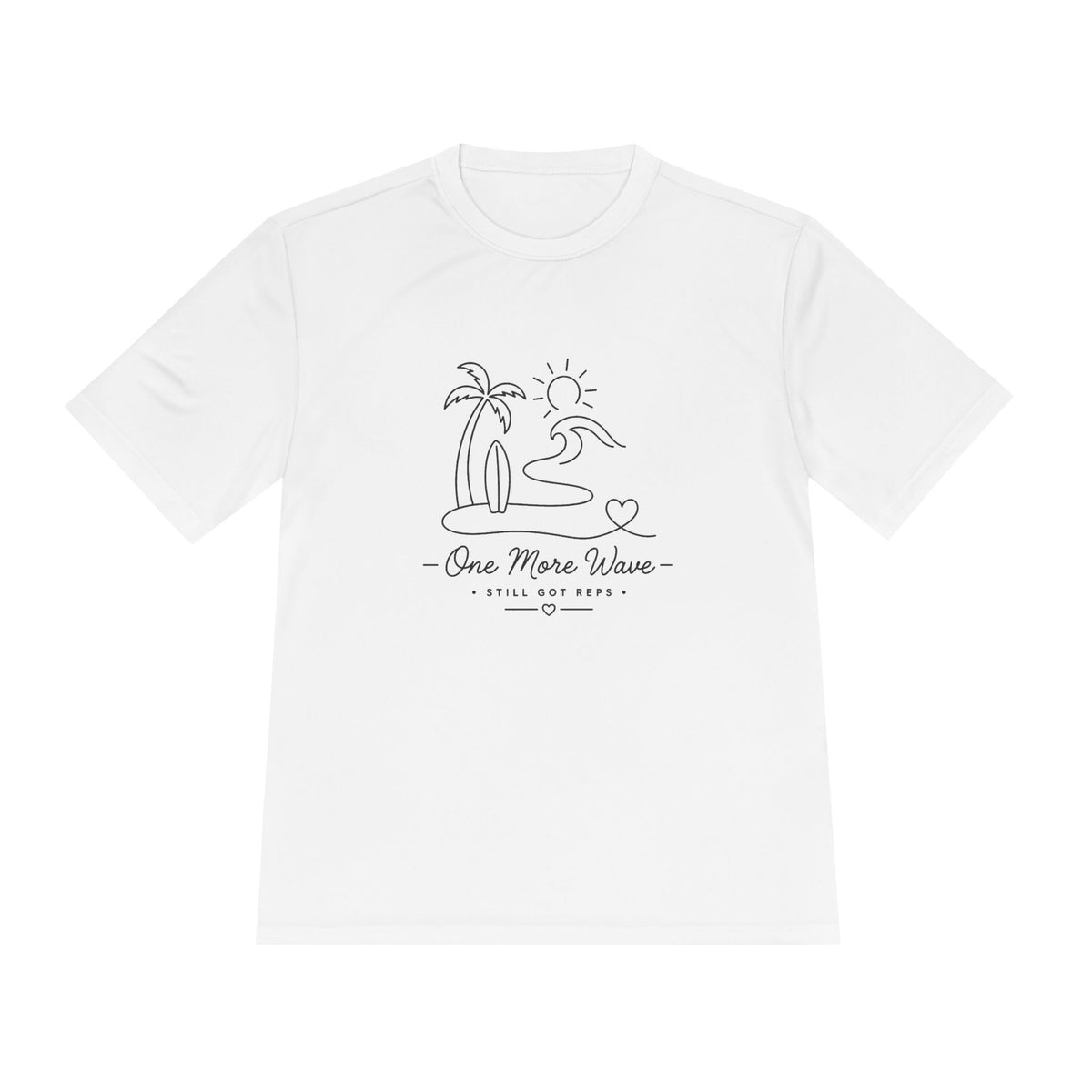 Beach Vibes Line Art Dry Fit T-Shirt