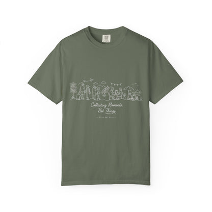 White Subtle Embossed Graphic T-Shirt