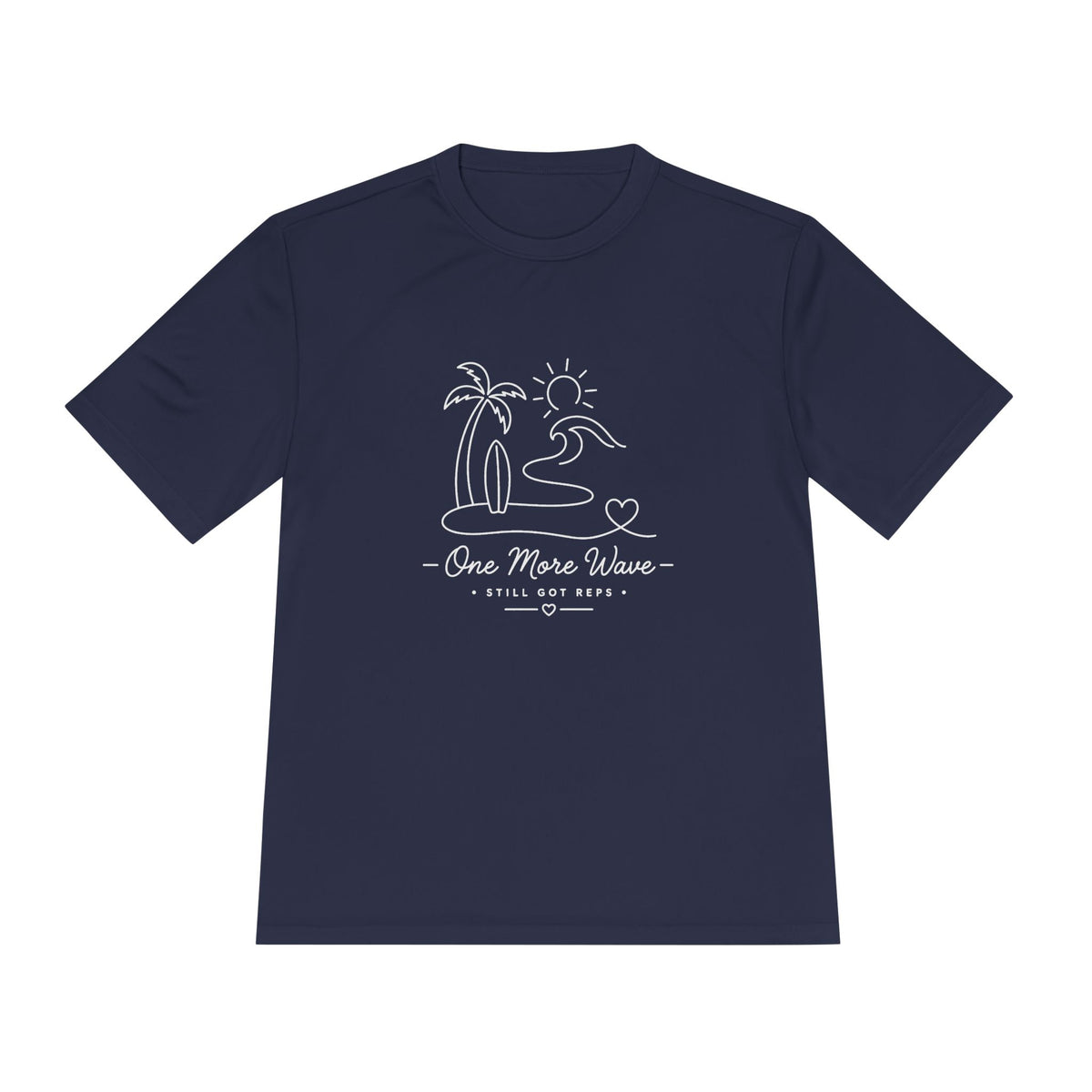 Beach Vibes Line Art Dry Fit T-Shirt