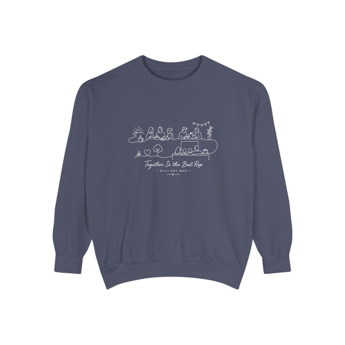 Community Wellness Pullover | Together is the Best Rep Graphic Sweatshirt | Active Lifestyle Top