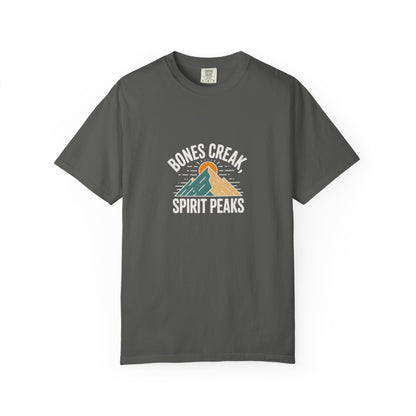 Bones Creak Spirit Peaks Mountain T-Shirt — Outdoor Adventure Graphic Tee