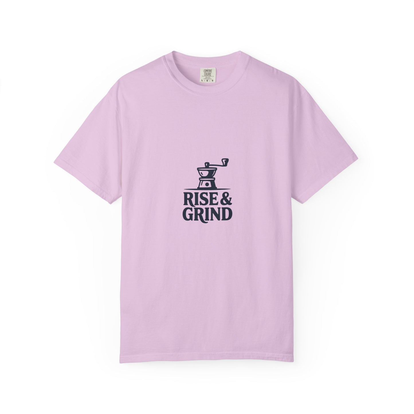 Rise & Grind T-Shirt — Coffee Grinder Graphic Tee