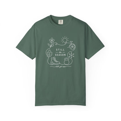 Adventure Series: Still in Season T-Shirt — Minimal Line Art Nature Graphic Tee