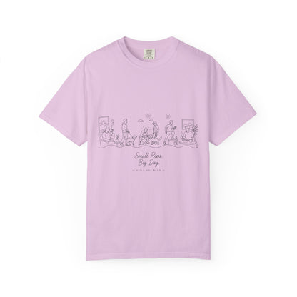 Minimalist Line Art 'Small Town Big Day' Tee — Graphic T-Shirt