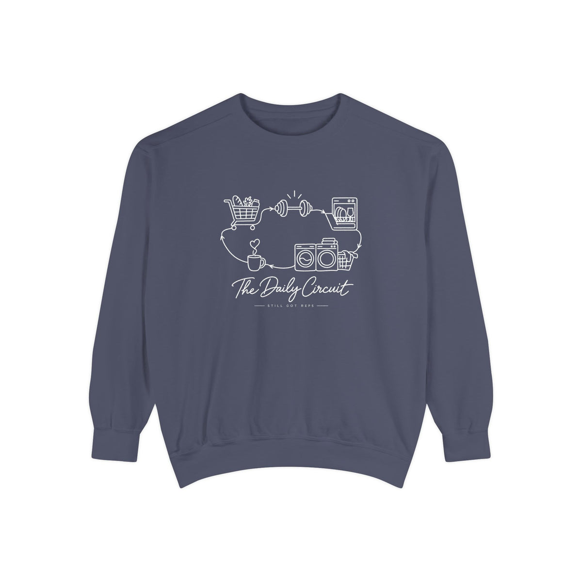 Lifestyle Wellness Pullover | The Daily Circuit Graphic Sweatshirt | Daily Habit Top