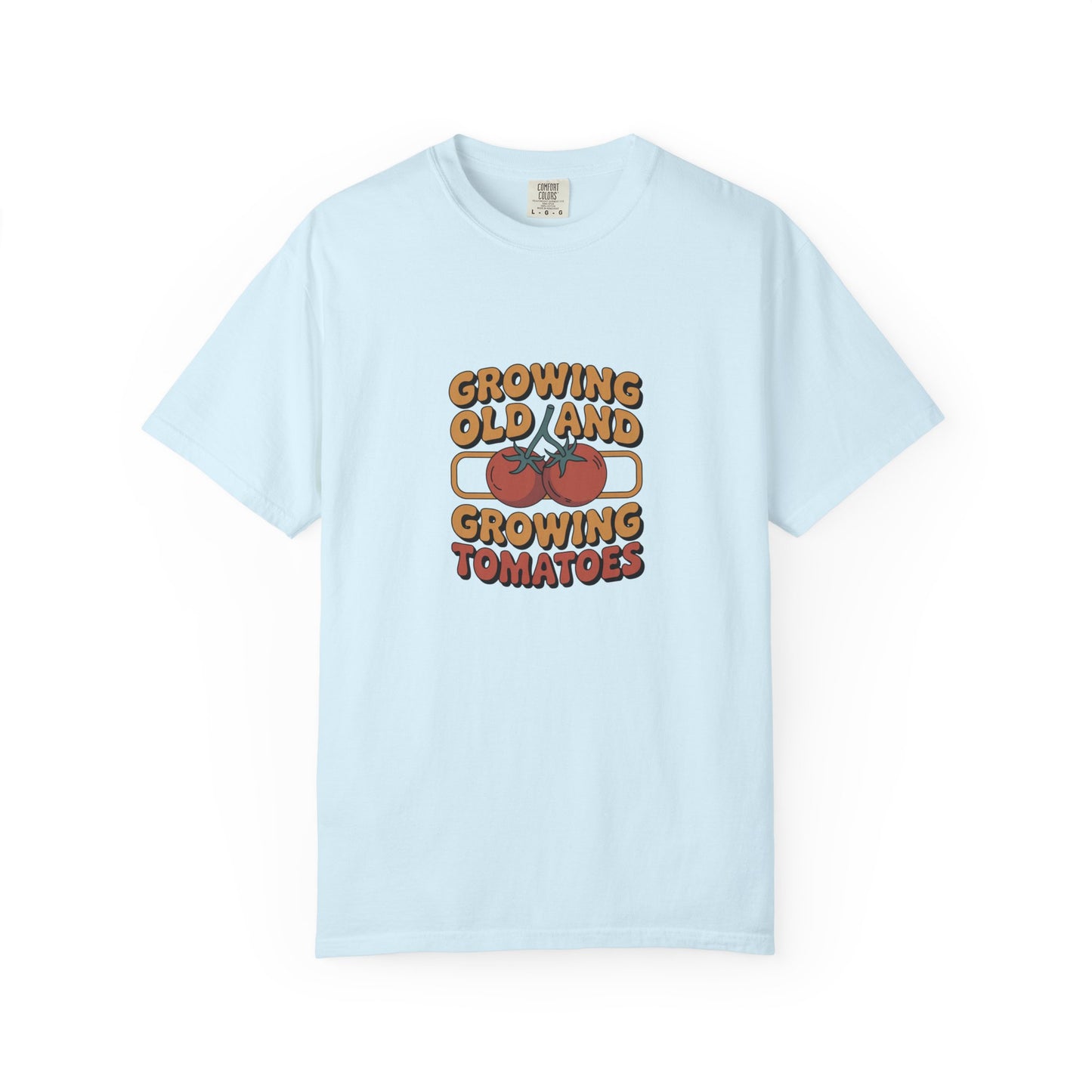 Growing Old and Growing Tomatoes T-Shirt — Vintage Gardeners Tee