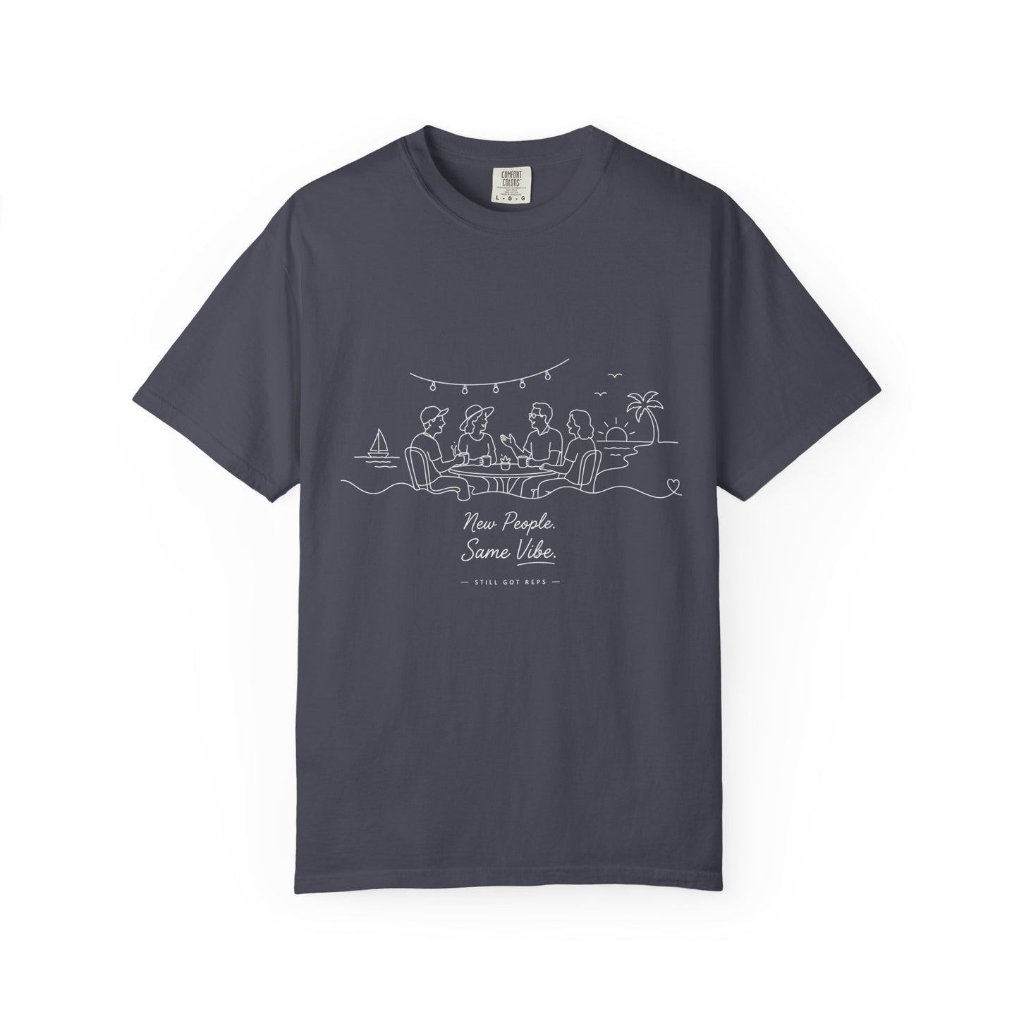 Classic White Garment-Dyed T-Shirt — Soft Vintage Crew Tee
