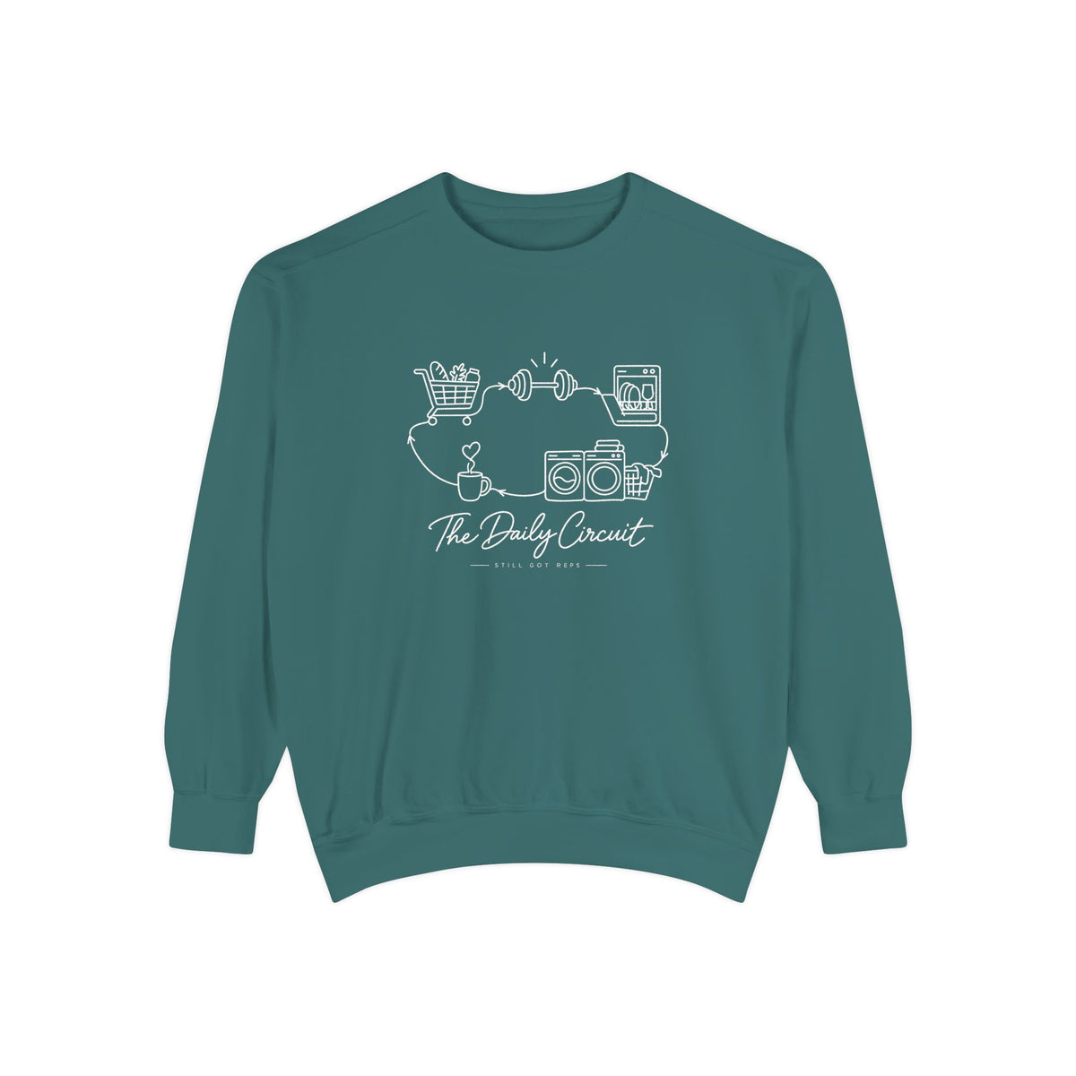 Lifestyle Wellness Pullover | The Daily Circuit Graphic Sweatshirt | Daily Habit Top