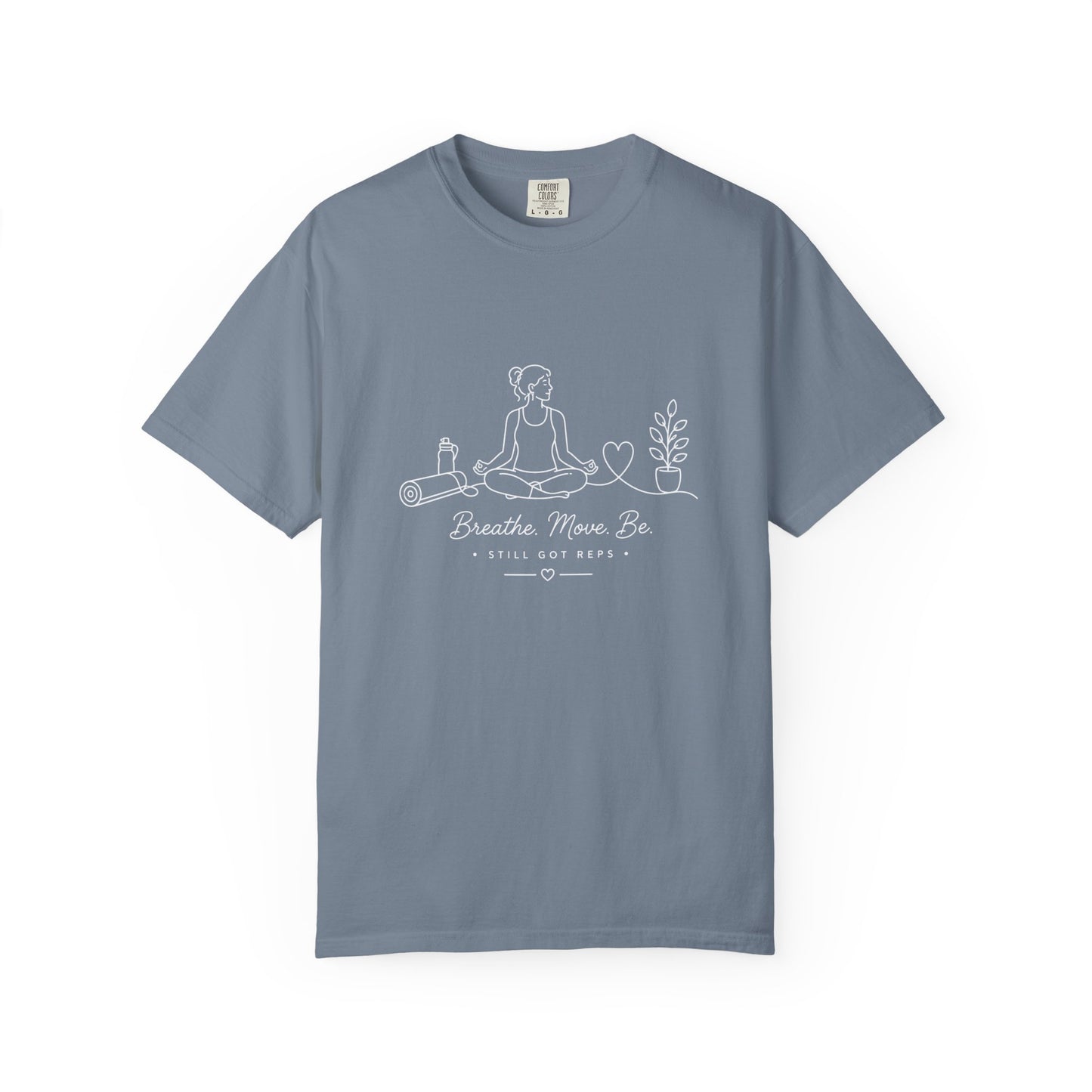 Adventure Series, Meditation Tee — "Breathe. Move. Be." Yoga & Mindfulness T‑Shirt
