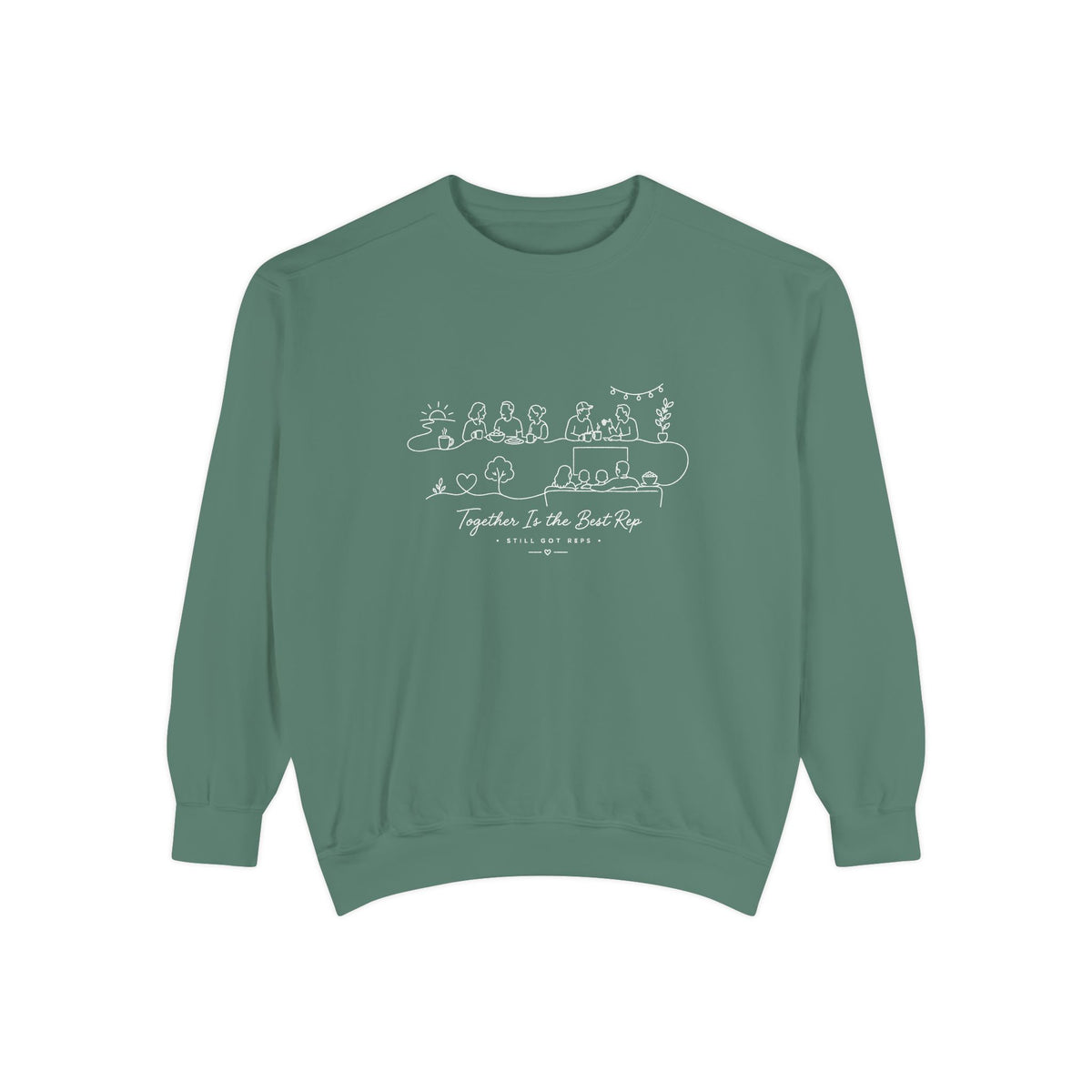 Community Wellness Pullover | Together is the Best Rep Graphic Sweatshirt | Active Lifestyle Top