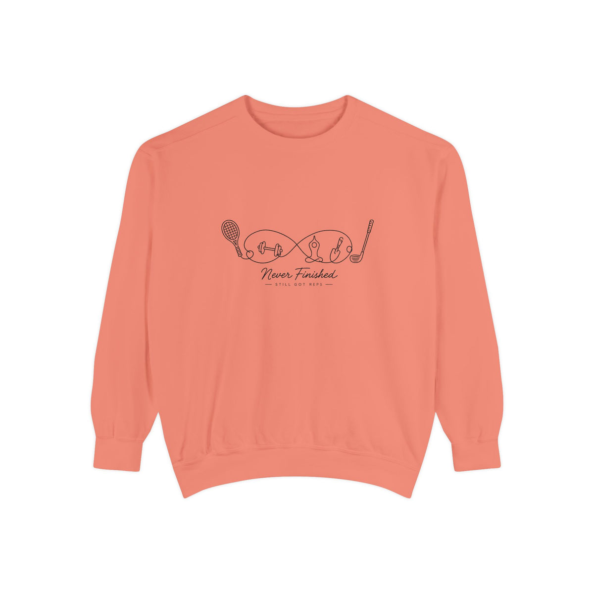 Athletic Longevity Pullover | Never Finished Graphic Sweatshirt | Active Aging Top