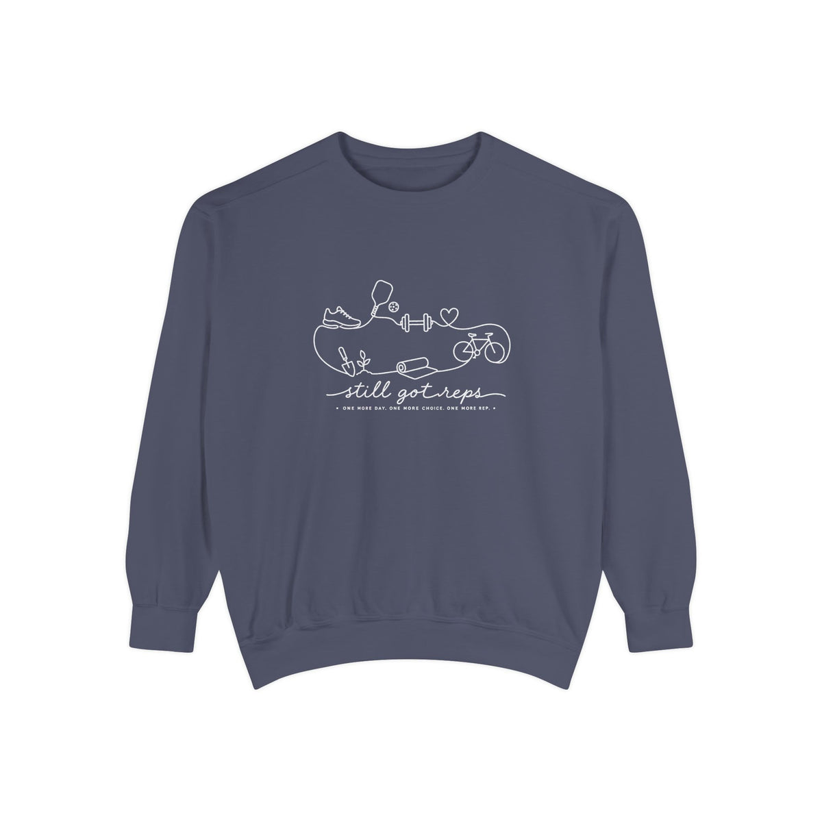 Athletic Longevity Pullover | One More Day One More Choice One More Rep Graphic Sweatshirt | Active Aging Top